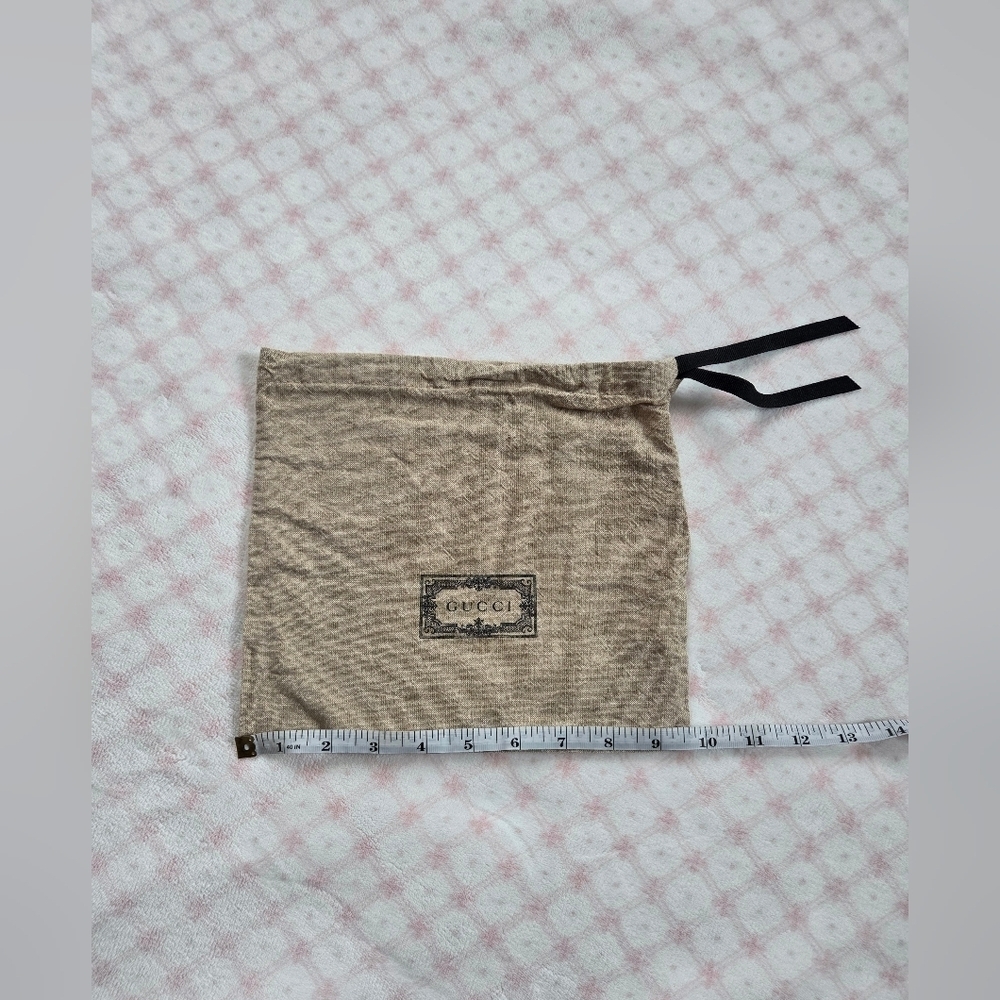 Gucci Fabric Tote Dust Bag – Tan Logo Canvas Reusable Shopper